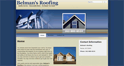 Desktop Screenshot of belmansroofing.com